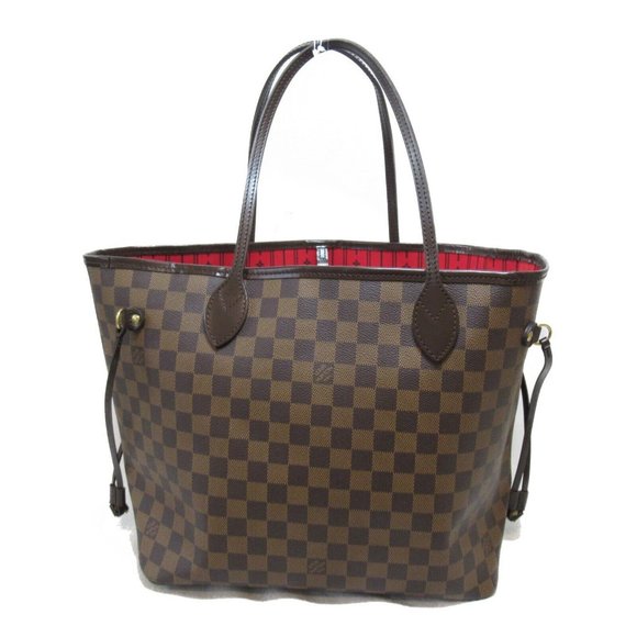 LOUIS VUITTON Neverfull MM Shoulder tote bag Damier Ebene Used LV - Picture 2 of 10